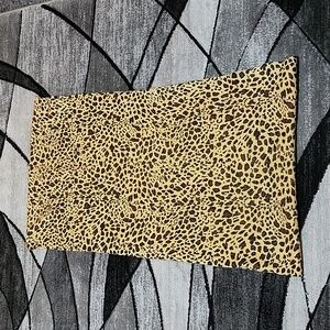 CHICOS LEOPARD PRINT INFINITY SCARF ACRYLIC NEW